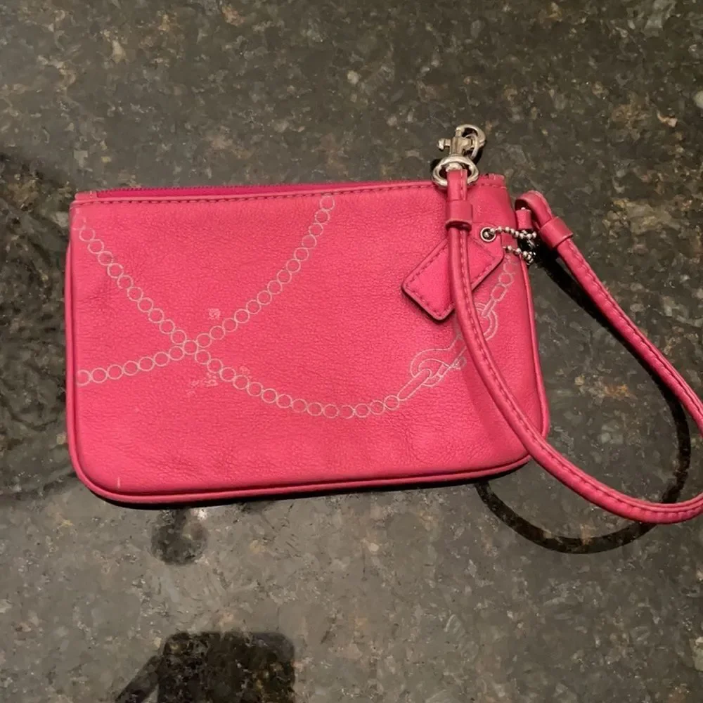 *Coach* Wristlet ButterSoft Leather Pearl Strand